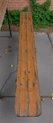 Furniture - Vintage German Oktoberfest Beer Garden Table & Bench, Wood Outdoor Set B48 by The Old Grainery