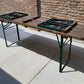 Furniture - Vintage German Oktoberfest Beer Garden Table & Bench, Wood Outdoor Set B48 by The Old Grainery