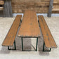 Furniture - Vintage German Oktoberfest Beer Garden Table & Bench, Wood Outdoor Set B49 by The Old Grainery