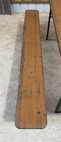 Furniture - Vintage German Oktoberfest Beer Garden Table & Bench, Wood Outdoor Set B49 by The Old Grainery
