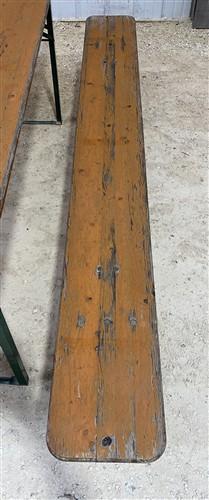 Furniture - Vintage German Oktoberfest Beer Garden Table & Bench, Wood Outdoor Set B49 by The Old Grainery