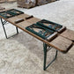 Furniture - Vintage German Oktoberfest Beer Garden Table & Bench, Wood Outdoor Set B49 by The Old Grainery