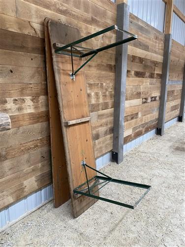 Furniture - Vintage German Oktoberfest Beer Garden Table & Bench, Wood Outdoor Set B49 by The Old Grainery