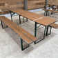 Furniture - Vintage German Oktoberfest Beer Garden Table & Bench, Wood Outdoor Set B50 by The Old Grainery