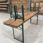 Furniture - Vintage German Oktoberfest Beer Garden Table & Bench, Wood Outdoor Set B50 by The Old Grainery