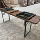 Furniture - Vintage German Oktoberfest Beer Garden Table & Bench, Wood Outdoor Set B50 by The Old Grainery