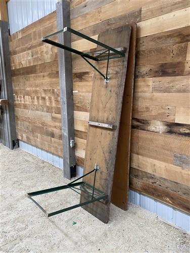 Furniture - Vintage German Oktoberfest Beer Garden Table & Bench, Wood Outdoor Set B50 by The Old Grainery