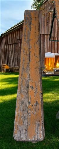 Furniture - Vintage German Oktoberfest Beer Garden Table & Bench, Wood Outdoor Set B53 by The Old Grainery