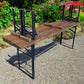 Furniture - Vintage German Oktoberfest Beer Garden Table & Bench, Wood Outdoor Set B54 by The Old Grainery