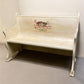 Cream Floral Wooden Bench, Vintage Entryway, Park Bench Church Pew Bench Seating