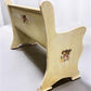 Cream Floral Wooden Bench, Vintage Entryway, Park Bench Church Pew Bench Seating