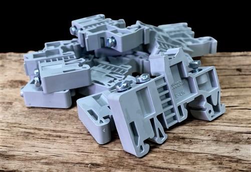 Ham Radio - Lot of 11 Phoenix Contact E-UK End Clamps for DIN Rail NS35 Terminal Mounting by The Old Grainery (clamp, clam...
