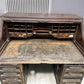 Roll Top Desk - 4'6" Walnut Roll Top Desk with Tambour Door, Wooden Office Desk, Vintage Desk by The Old Grainery (double...