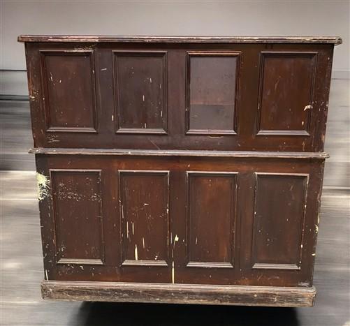 Roll Top Desk - 4'6" Walnut Roll Top Desk with Tambour Door, Wooden Office Desk, Vintage Desk by The Old Grainery (double...