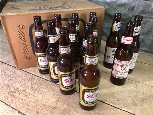 Collectible beer bottles - Stag Brown Beer Bottles, Original Box, Belleville Illinois, Beer Breweriana, by The Old Grainer...