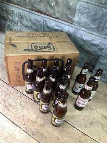 Collectible beer bottles - Stag Brown Beer Bottles, Original Box, Belleville Illinois, Beer Breweriana, by The Old Grainer...