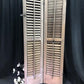 Shutter - Wooden Window Shutter, Victorian Window Louver, Architectural Salvage B49, by The Old Grainery (brown, country,...