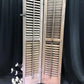 Shutter - Wooden Window Shutter, Victorian Window Louver, Architectural Salvage B49, by The Old Grainery (brown, country,...