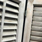 Shutter - Wooden Window Shutter, Victorian Window Louver, Architectural Salvage B49, by The Old Grainery (brown, country,...