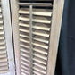 Shutter - Wooden Window Shutter, Victorian Window Louver, Architectural Salvage B49, by The Old Grainery (brown, country,...