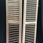 Shutter - Wooden Window Shutter, Victorian Window Louver, Architectural Salvage B49, by The Old Grainery (brown, country,...