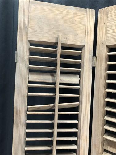 Shutter - Wooden Window Shutter, Victorian Window Louver, Architectural Salvage B48, by The Old Grainery (44 inch tall, Br...