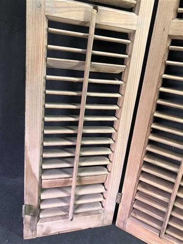 Shutter - Wooden Window Shutter, Victorian Window Louver, Architectural Salvage B48, by The Old Grainery (44 inch tall, Br...