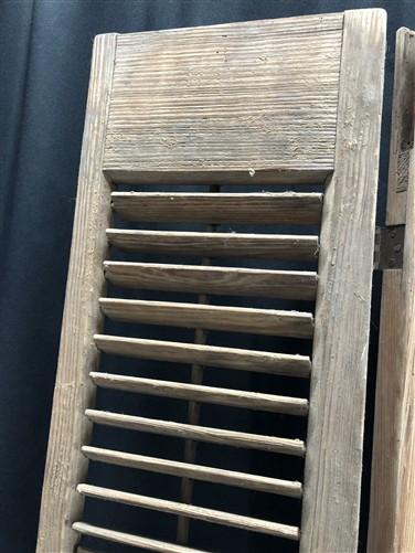 Shutter - Wooden Window Shutter, Victorian Window Louver, Architectural Salvage B48, by The Old Grainery (44 inch tall, Br...