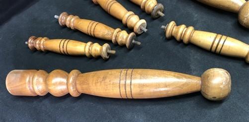 10 Wood Spindles, Architectural Salvage Fretwork, Furniture Trim, Vintage U,