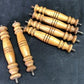 10 Wood Spindles, Architectural Salvage Fretwork, Furniture Trim, Vintage U,