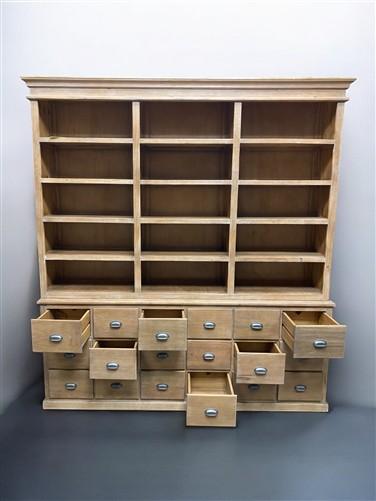 apothecary - Rustic Apothecary Cabinet, Farmhouse Bookcase, Pharmacy Display Hutch, Backbar by The Old Grainery (antique c...
