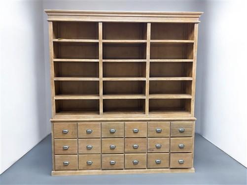 apothecary - Rustic Apothecary Cabinet, Farmhouse Bookcase, Pharmacy Display Hutch, Backbar by The Old Grainery (antique c...
