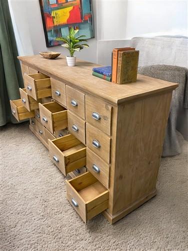 24 Drawer Apothecary Cabinet, Store Cabinet, Store Display Pharmacy Cupboard, A