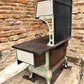 Wood Burning Stove - Monogram Stove, Vintage Wood/Coal Burning Stove, Cream & Sage Enamel, Cast Iron by The Old Grainery (...