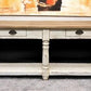 Tables - 72" White Sofa Table with Drawers, Coffee Table, End Table, Entryway, Console, A by The Old Grainery (Bi Level, c...