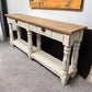Tables - 72" White Sofa Table with Drawers, Coffee Table, End Table, Entryway, Console, A by The Old Grainery (Bi Level, c...