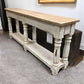 Tables - 72" White Sofa Table with Drawers, Coffee Table, End Table, Entryway, Console, A by The Old Grainery (Bi Level, c...