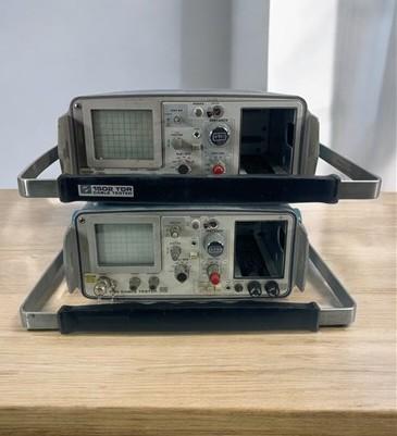 Pair Tektronix 1502 TDR Cable Testers, Vintage Ham Radio, Untested Parts/Repair