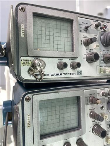 Pair Tektronix 1502 TDR Cable Testers, Vintage Ham Radio, Untested Parts/Repair