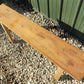 Village Natural Wood Bench, Indoor Entryway Bench, Rustic Farmhouse Decor B,