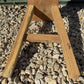 Village Natural Wood Bench, Indoor Entryway Bench, Rustic Farmhouse Decor B,