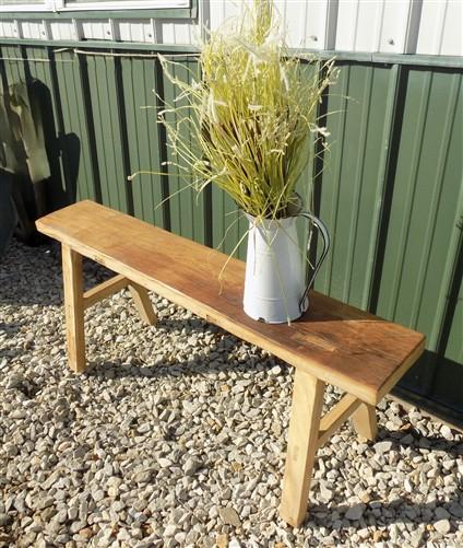 Wooden bench - Village Natural Wood Bench, Indoor Entryway Bench, Rustic Farmhouse Decor C, by The Old Grainery (Adults, B...
