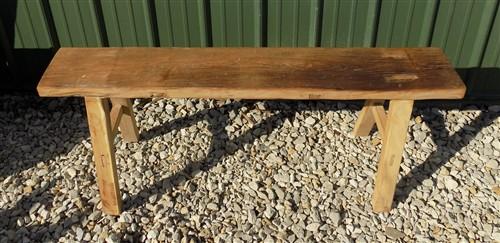 Wooden bench - Village Natural Wood Bench, Indoor Entryway Bench, Rustic Farmhouse Decor C, by The Old Grainery (Adults, B...