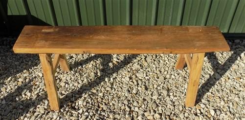 Wooden bench - Village Natural Wood Bench, Indoor Entryway Bench, Rustic Farmhouse Decor C, by The Old Grainery (Adults, B...