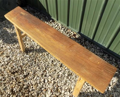 Wooden bench - Village Natural Wood Bench, Indoor Entryway Bench, Rustic Farmhouse Decor C, by The Old Grainery (Adults, B...