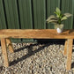 Wooden bench - Village Natural Wood Bench, Indoor Entryway Bench, Rustic Farmhouse Decor D, by The Old Grainery (19 in tal...