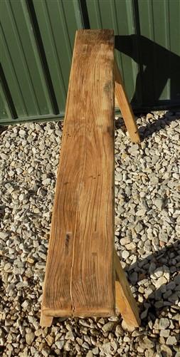 Wooden bench - Village Natural Wood Bench, Indoor Entryway Bench, Rustic Farmhouse Decor D, by The Old Grainery (19 in tal...