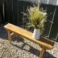 Wooden bench - Village Gingerbread Natural Wood Bench, Entryway Bench, Rustic Farmhouse G, by The Old Grainery (47 inch wi...
