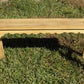 Wooden bench - Village Gingerbread Natural Wood Bench, Entryway Bench, Rustic Farmhouse G, by The Old Grainery (47 inch wi...