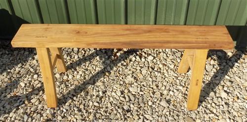 Wooden bench - Village Natural Wood Bench, Indoor Entryway Bench, Rustic Farmhouse Decor A, by The Old Grainery (47 inches...